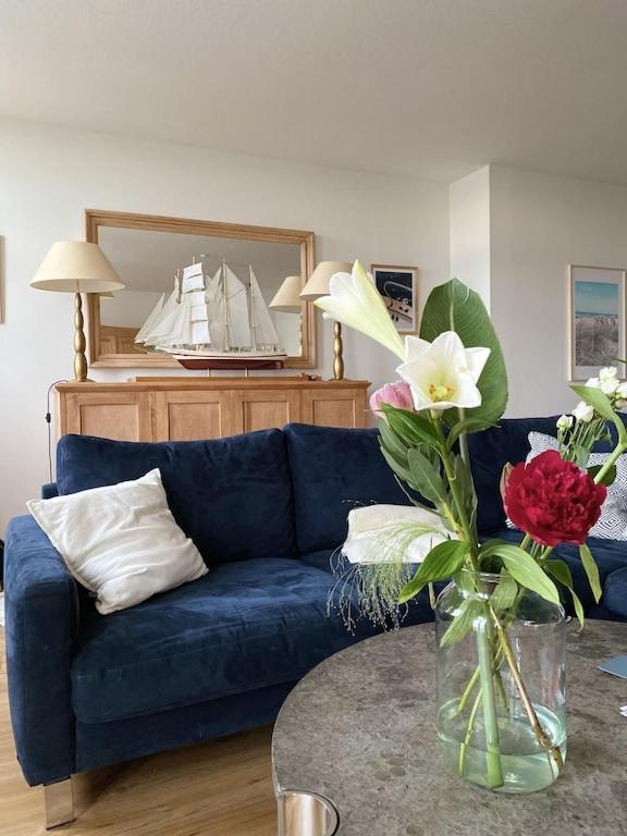 Villa Seeblick Warnemuende - Fewo Mit Meerblick Und Balkon Direkt Am Strand Fuer 2-4 Pers Rostock Extérieur photo